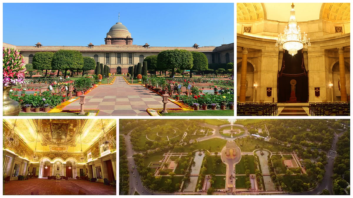 rashtrapatibhavan.gov.in and centralvista.gov.in : In Pic: Amrit Udyan, Rashtrapati Bhavan halls and Kartavya Path, some of Modi government's high-profile renaming decisions over the past few years, targeting cities, railway stations, roads, and official buildings 